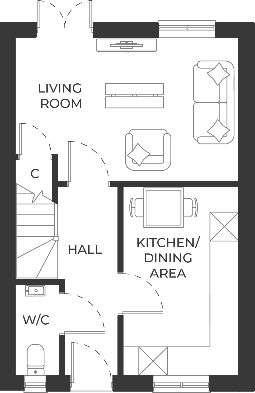 Plot 20 The Ashby, Skylarks,, Diss Road, Botesdale floorplan
