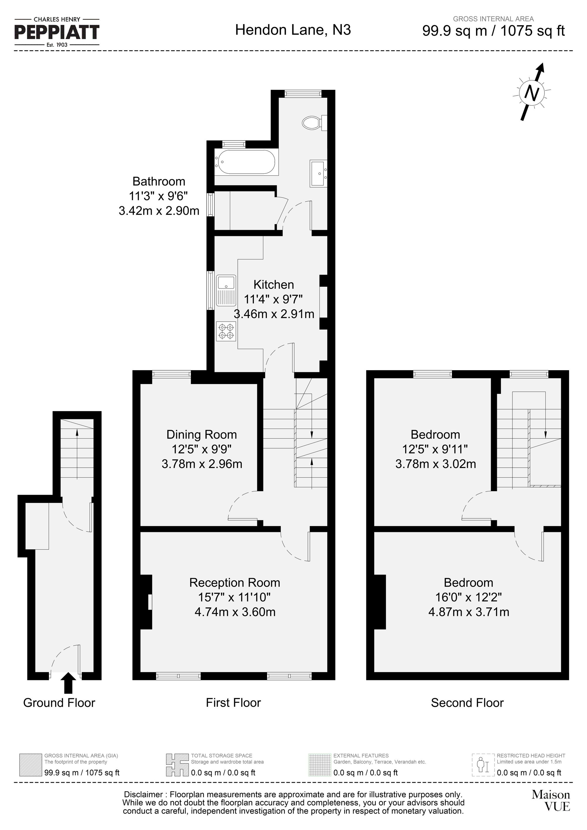 48a Hendon Lane, Finchley floorplan