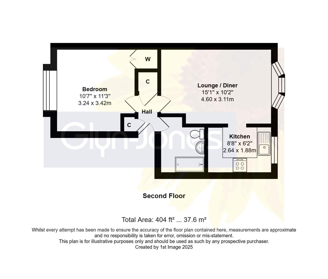 18 Thornton Court, Guildford Road, Rustington floorplan
