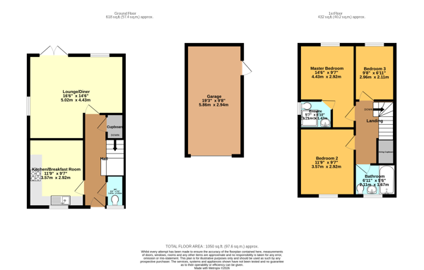 43, Shakespeare Drive, Penkridge, Stafford floorplan