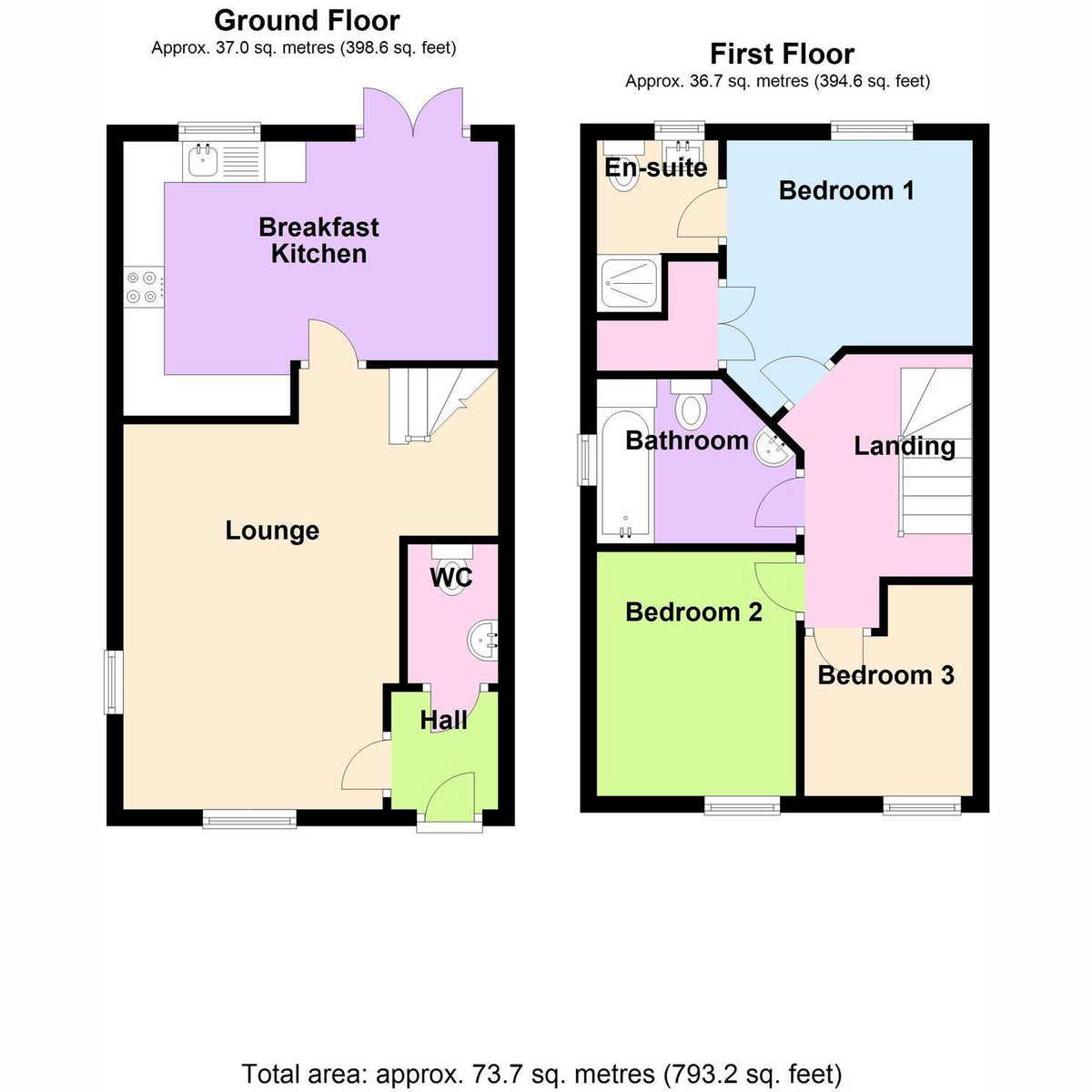 77, Woodland Road, Kirton floorplan