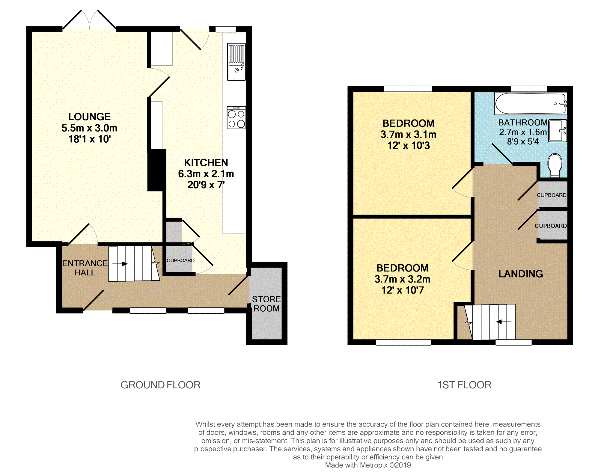 2 Bedrooms Terraced house for sale in Codenham Green, Basildon SS16