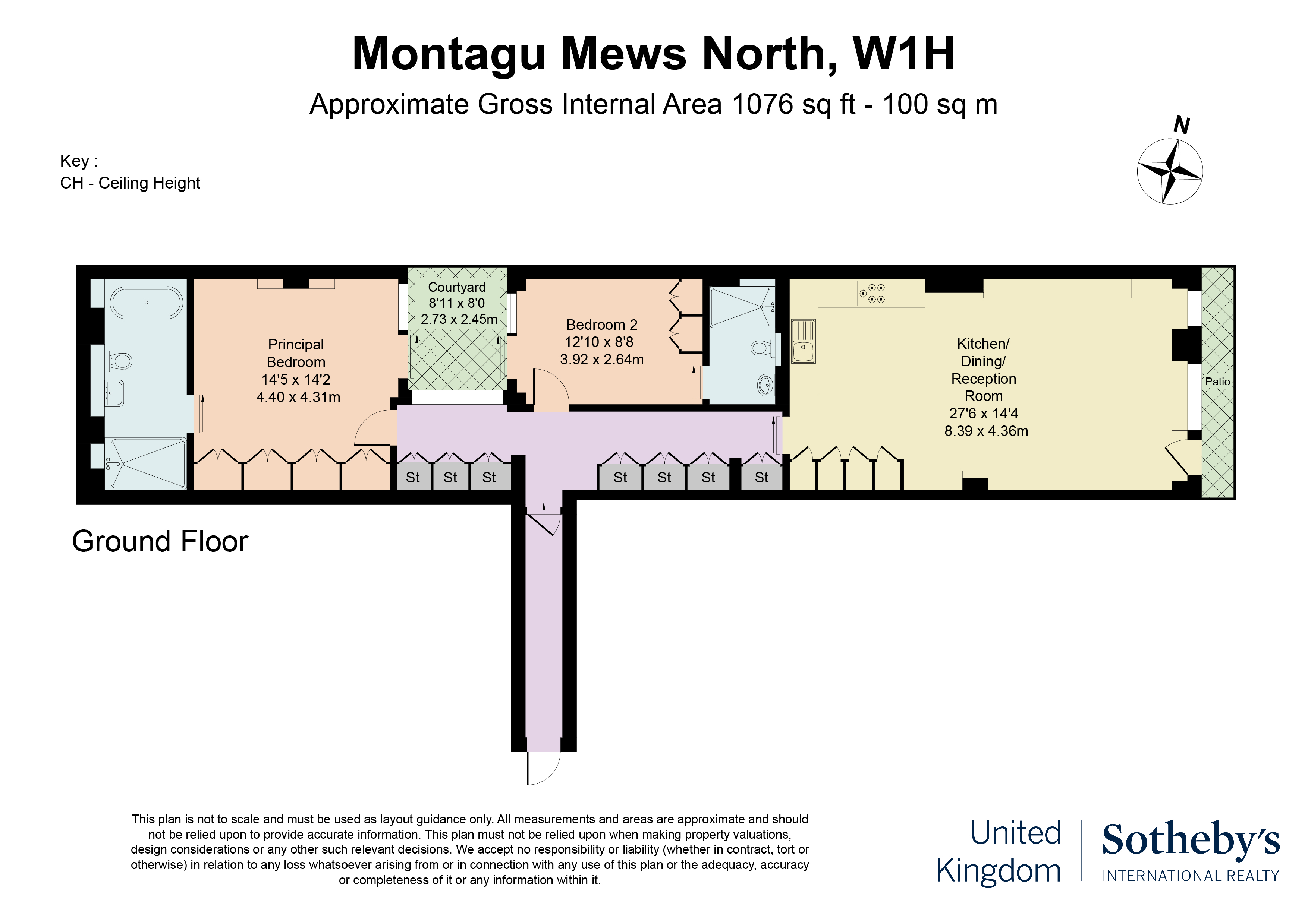 14, Montagu Mews North, London floorplan