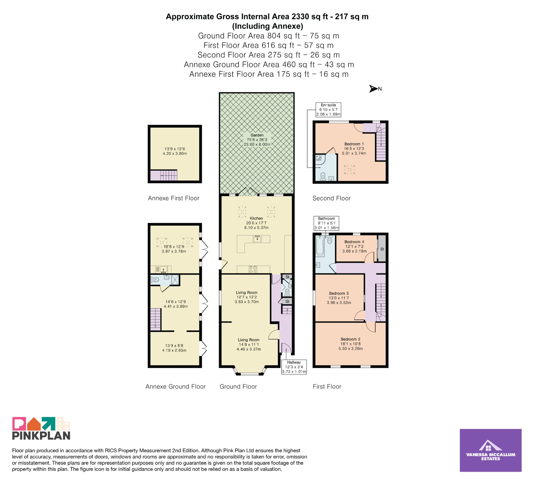 1 Holloways Lane, Welham Green floorplan
