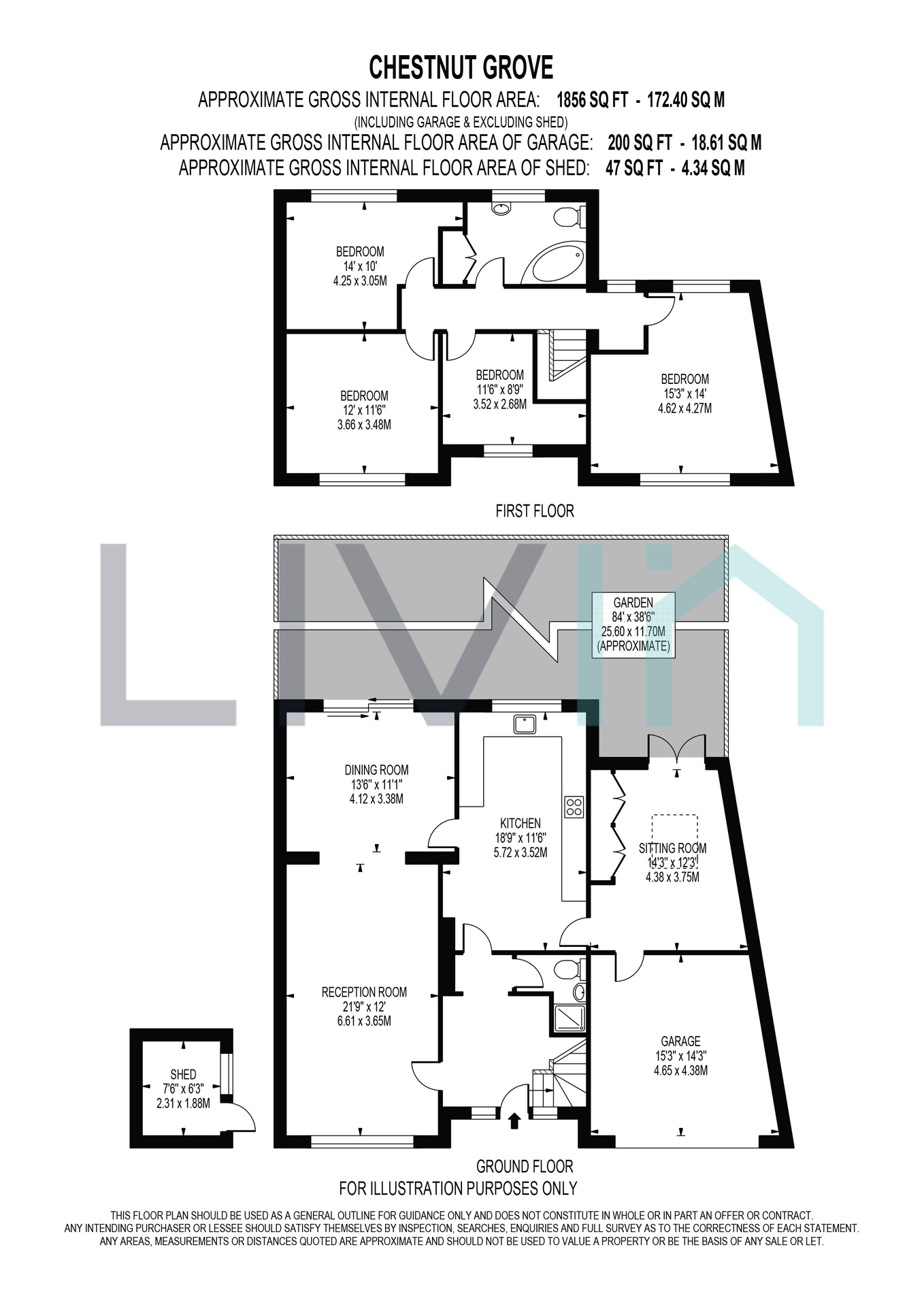 22 Chestnut Grove, South Croydon floorplan