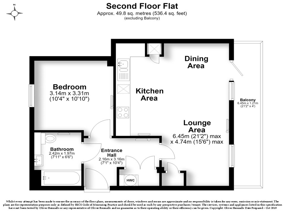 Abbey Court - Second Floor, Adenmore Road, London floorplan