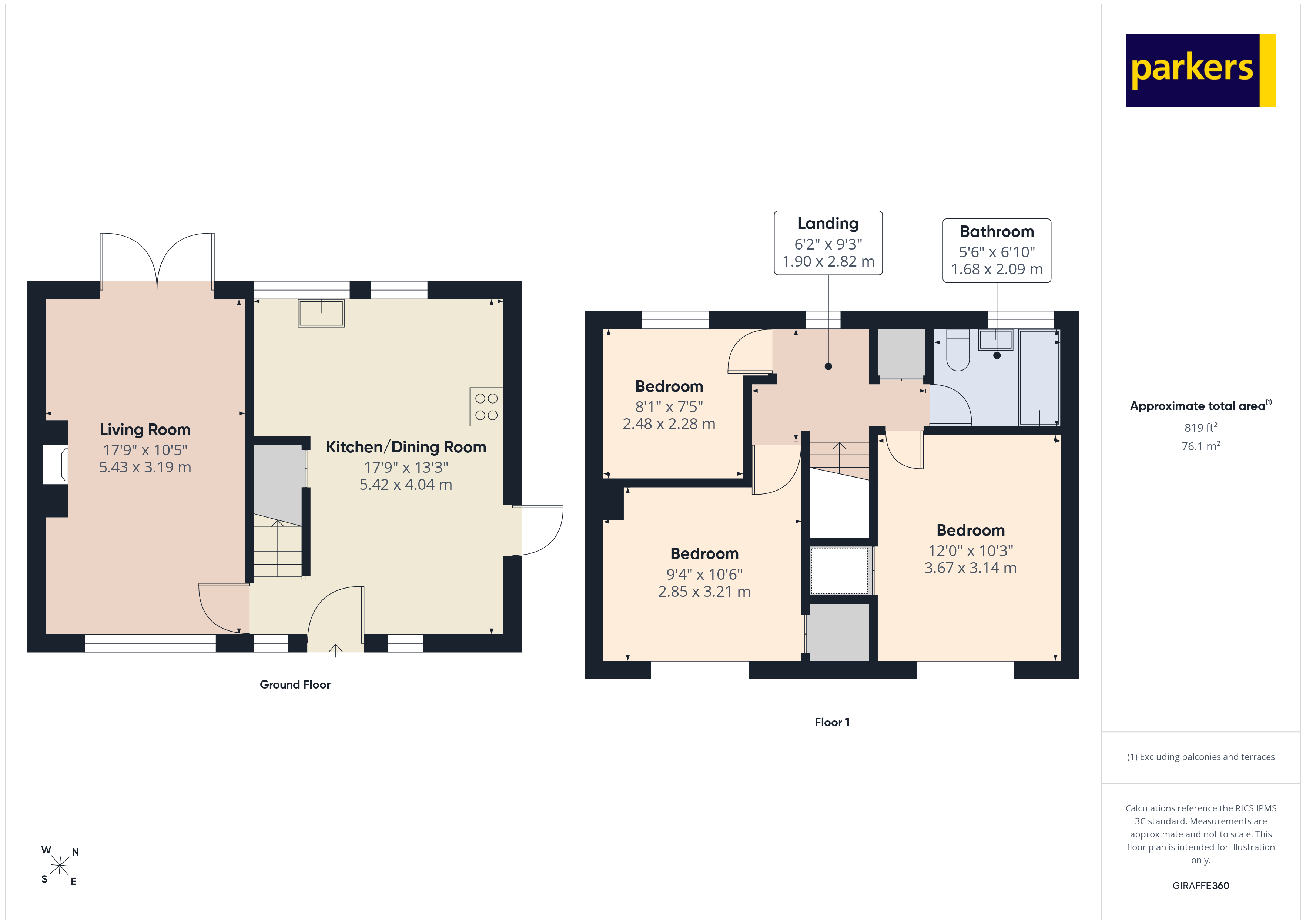 73, Middle Close, Berkshire floorplan
