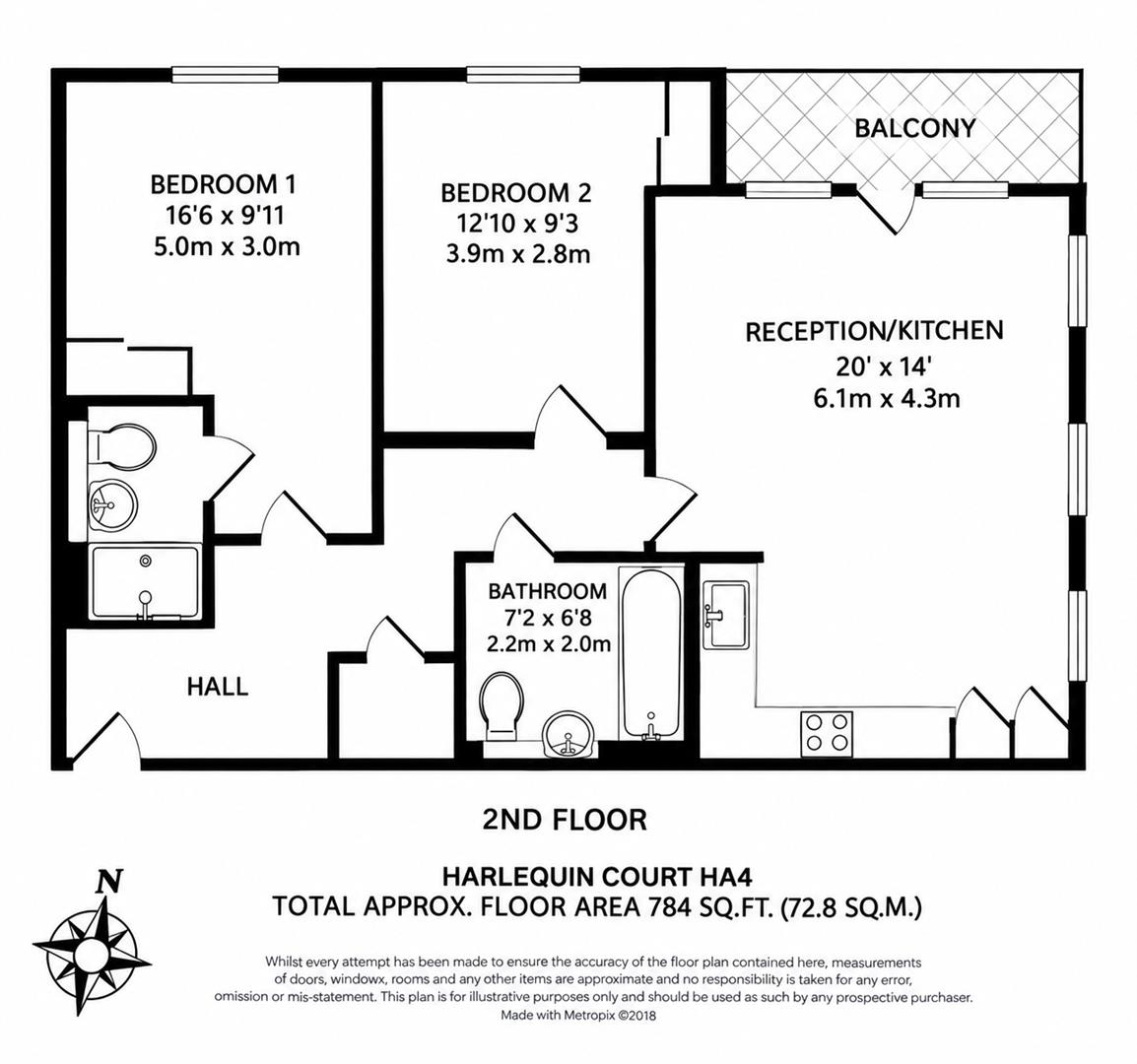 6, Harlequin Court, Arla Place, Ruislip floorplan