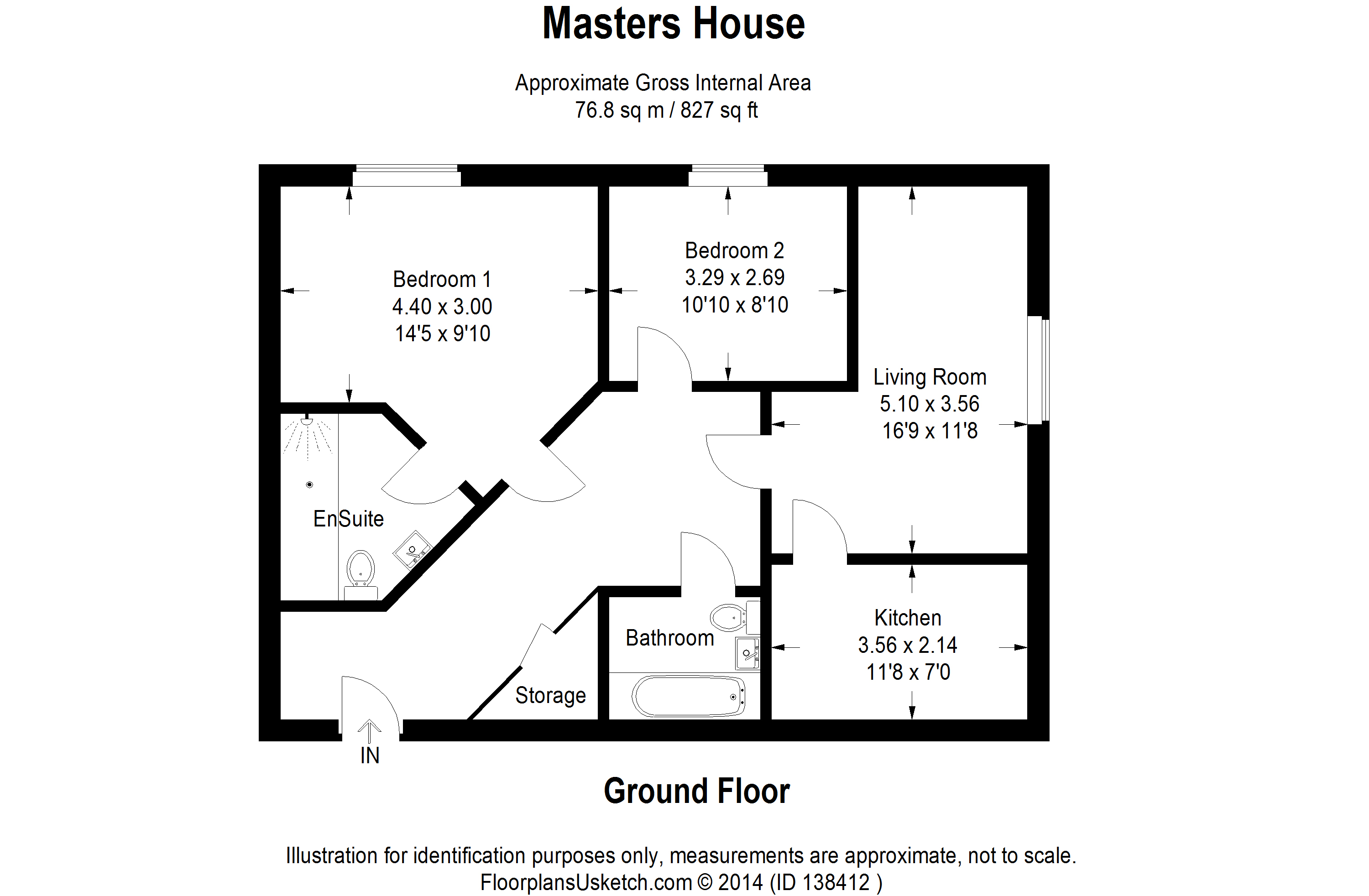 2 Bedrooms Flat to rent in Masters House, Aylesbury, Buckinghamshire HP21