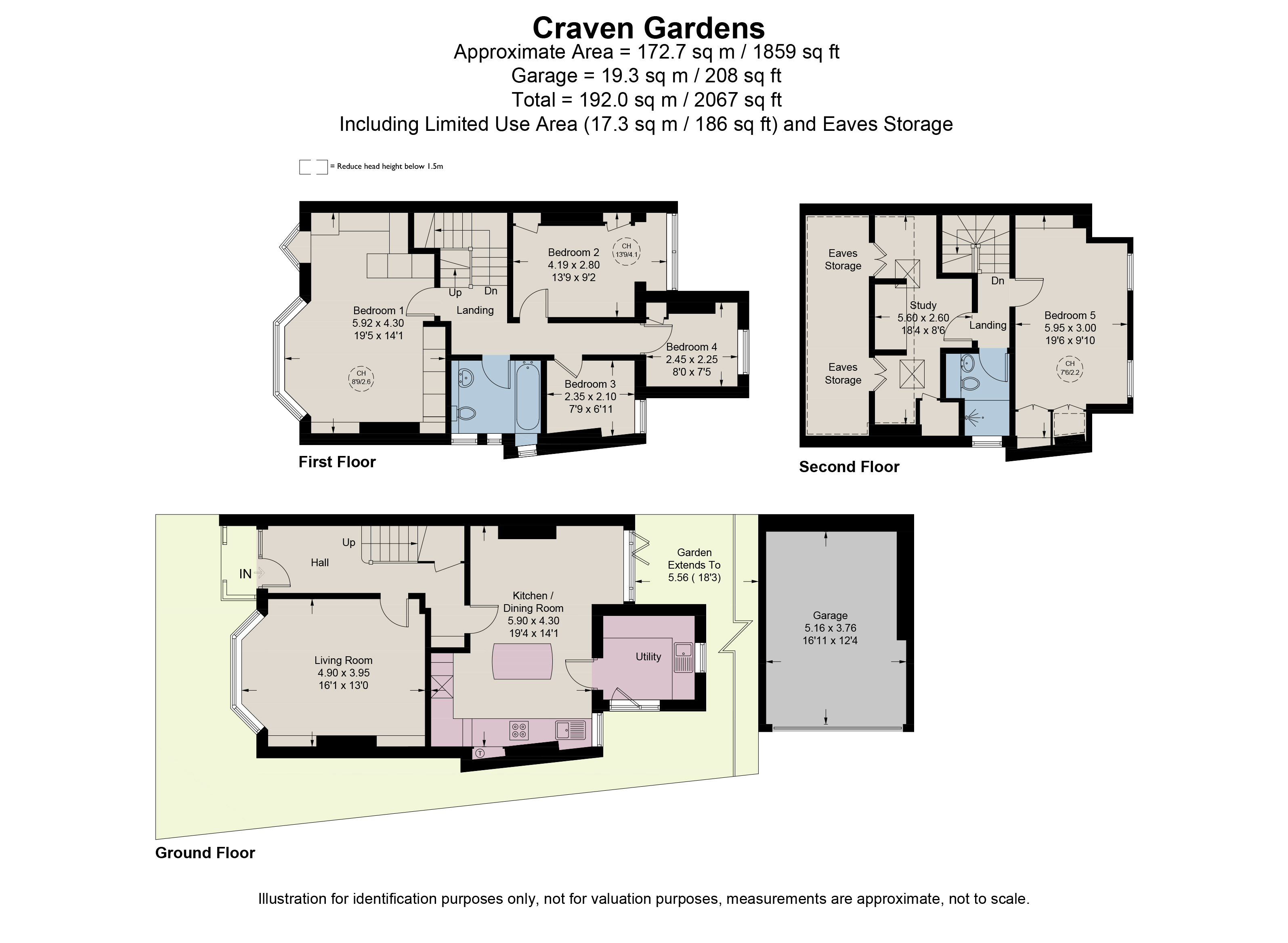 2, Craven Gardens, London floorplan