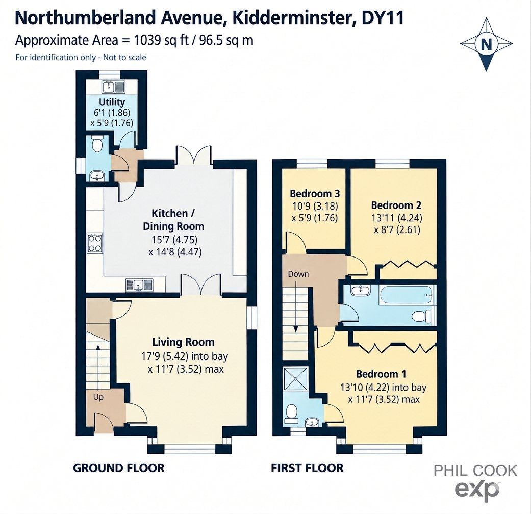 49, Northumberland Avenue, Kidderminster floorplan