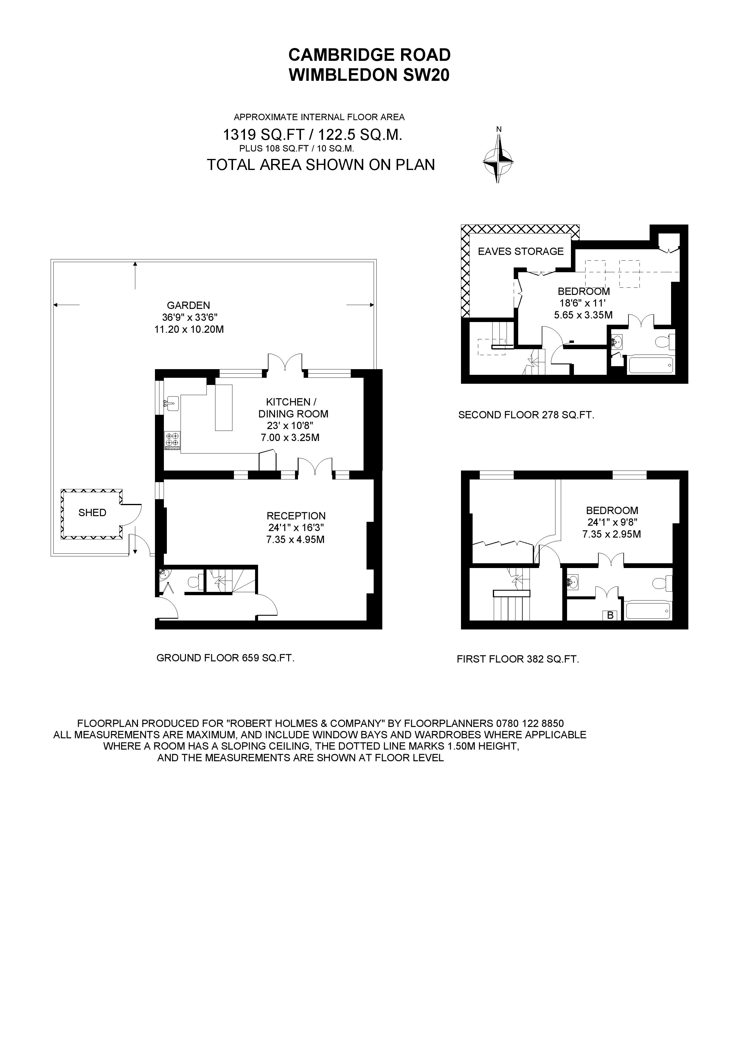 88b, Cambridge Road, London floorplan