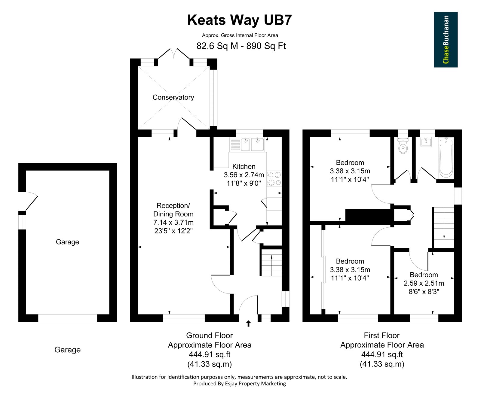 60, Keats Way, Middlesex floorplan