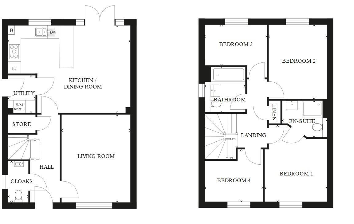 Plot 134, Ramsey, Weymouth floorplan