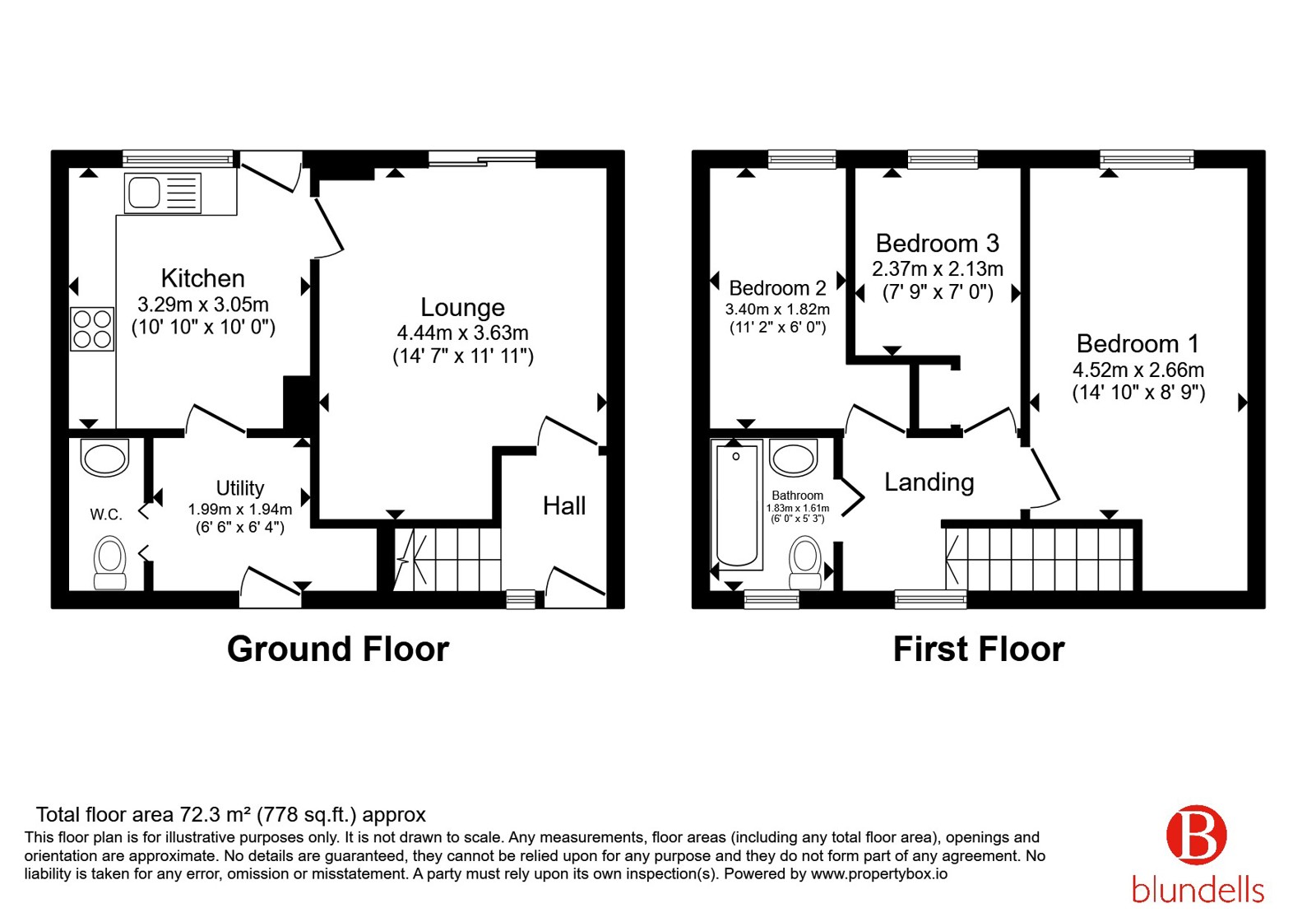 24, Overend Close, South Yorkshire floorplan
