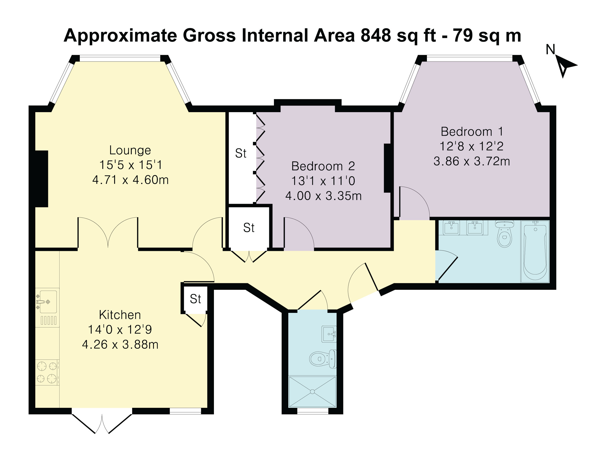84, Salusbury Road, London floorplan