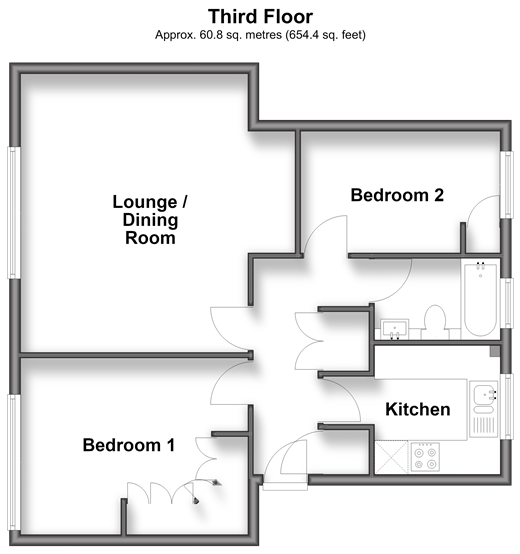 Ross Road, Wallington floorplan