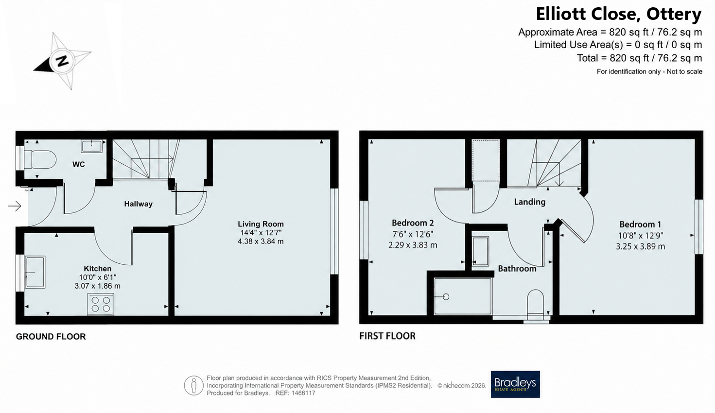 1, Elliot Close, Devon floorplan