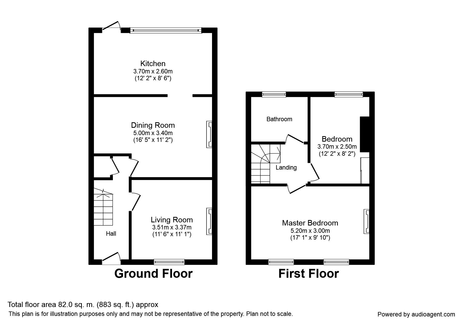 2 Bedrooms Terraced house to rent in Glenfarg Road, London SE6