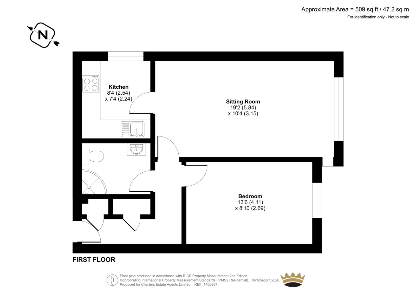 Flat 7, Laurence Court, 433, Fair Oak Road, Hampshire floorplan