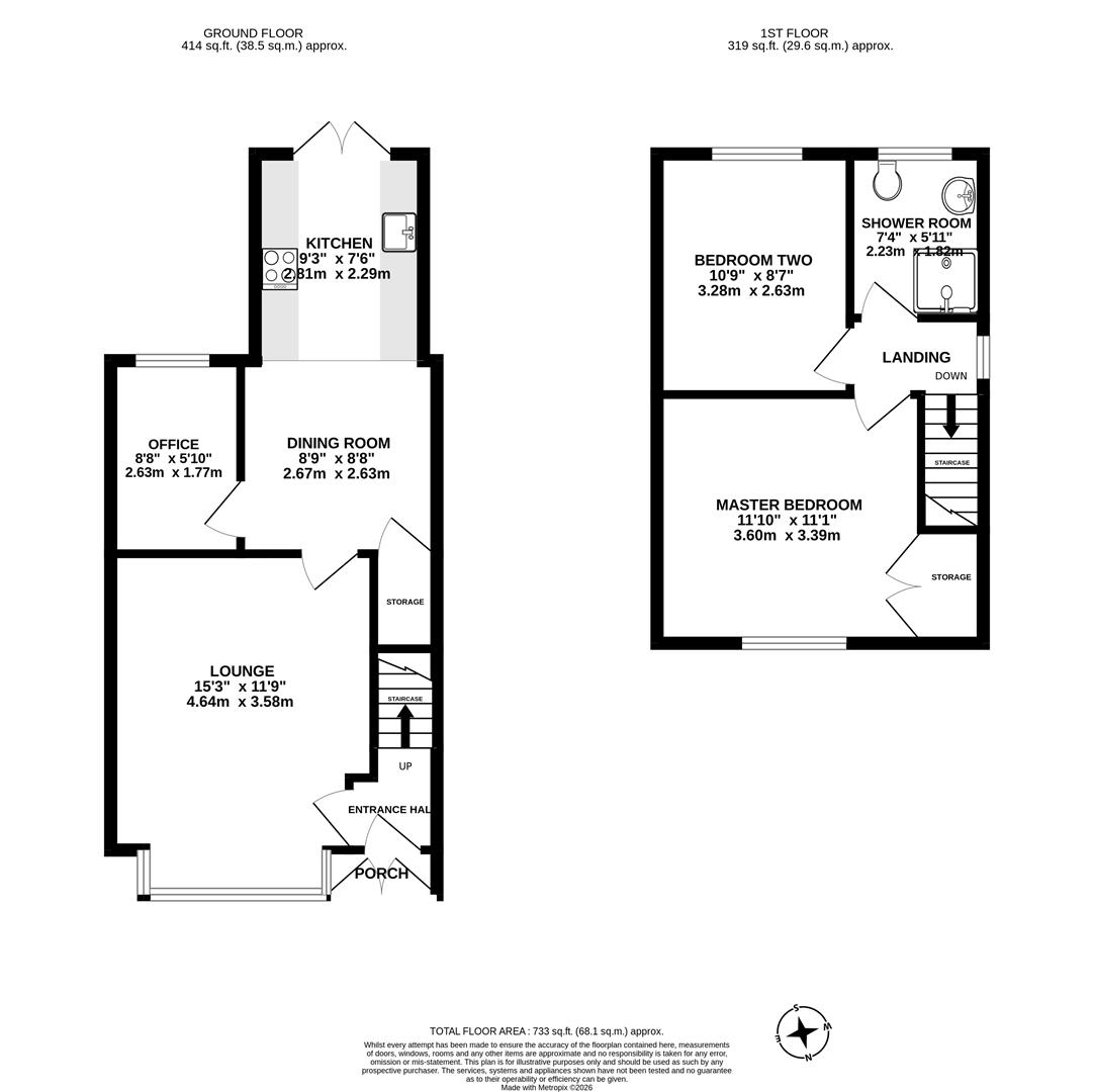259, Coppull Moor Lane, Chorley floorplan