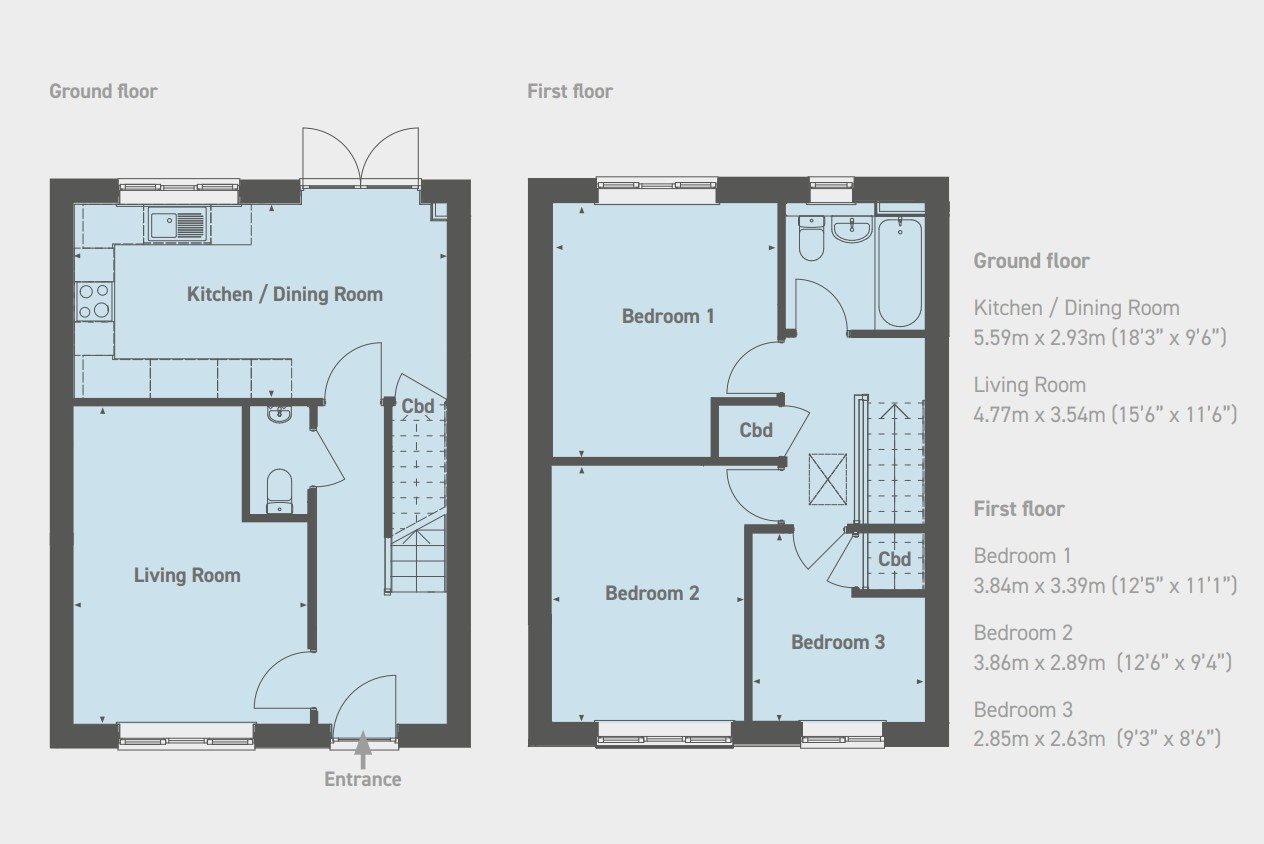 Treadway Fields, Broomhill Worcester Worcestershire floorplan