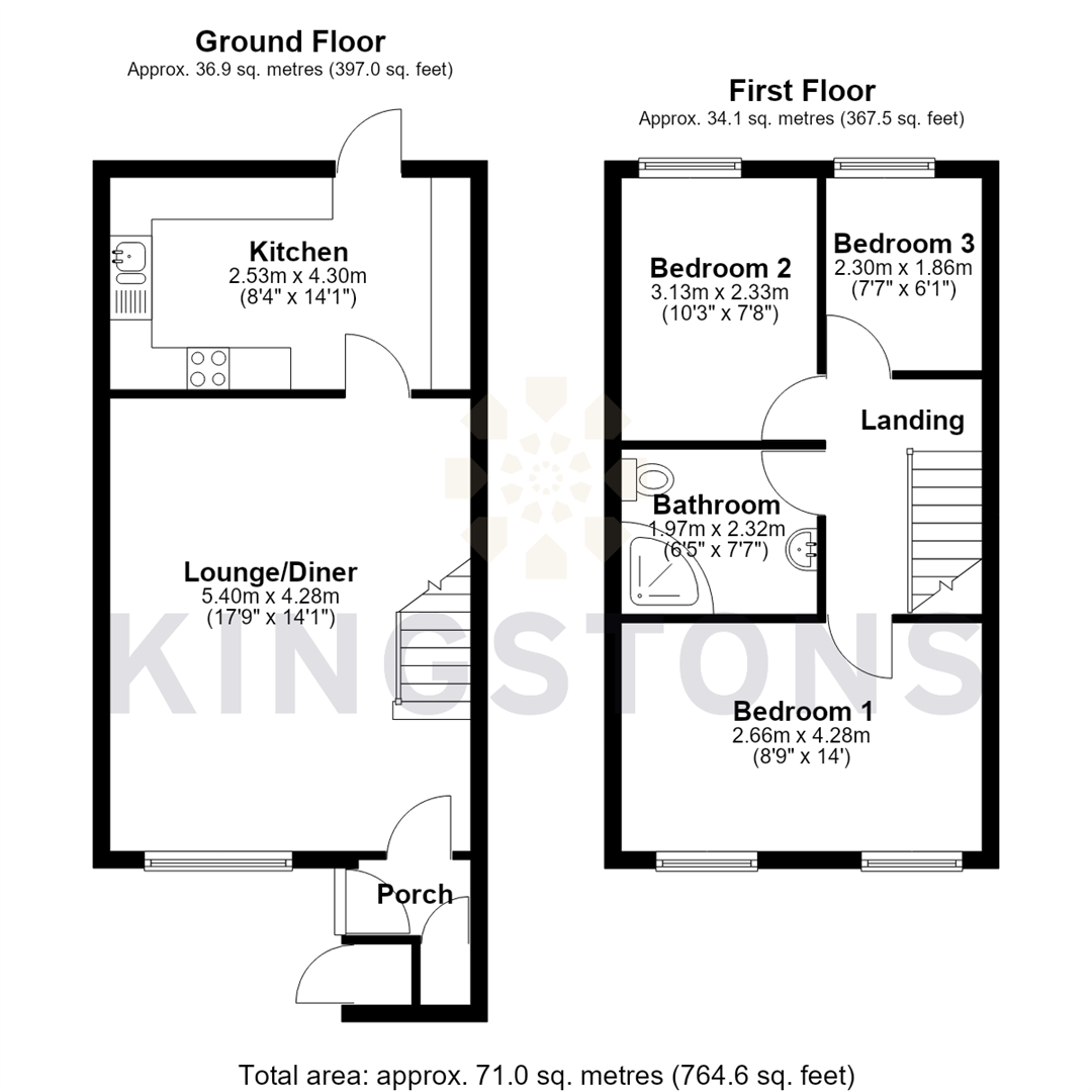 31, Malvern Close, Melksham floorplan