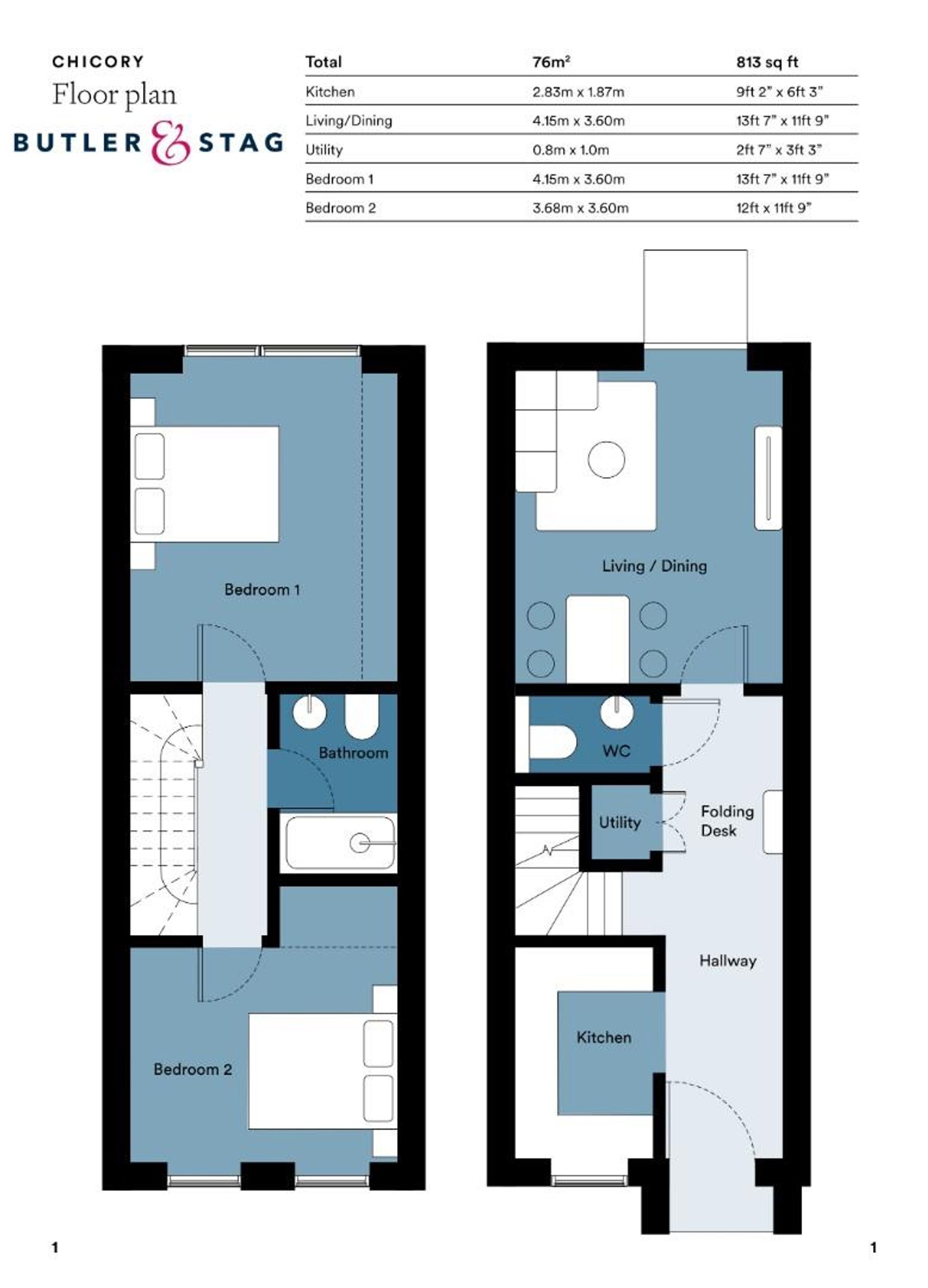 Plot 95a, The Chicory, High Road, Epping floorplan