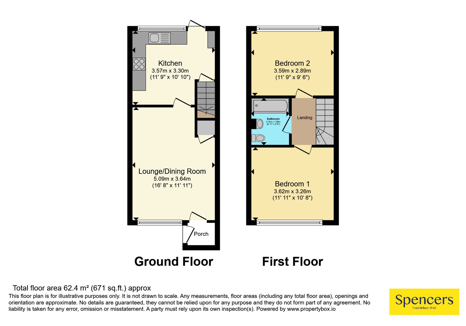 44, Telford Way, Leicester floorplan