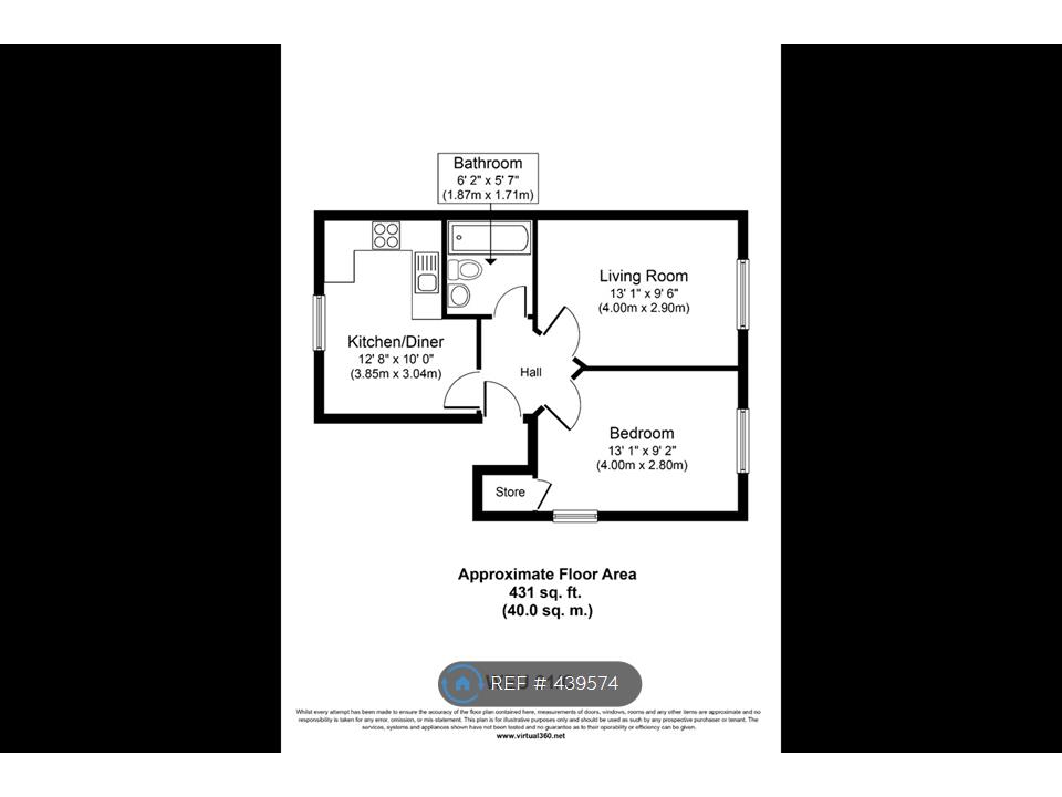 1 Bedrooms Flat to rent in Wellesely Road, Croydon CR0