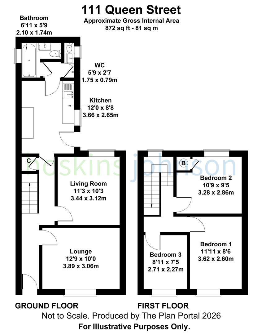 111, Queen Street, Pontypridd floorplan