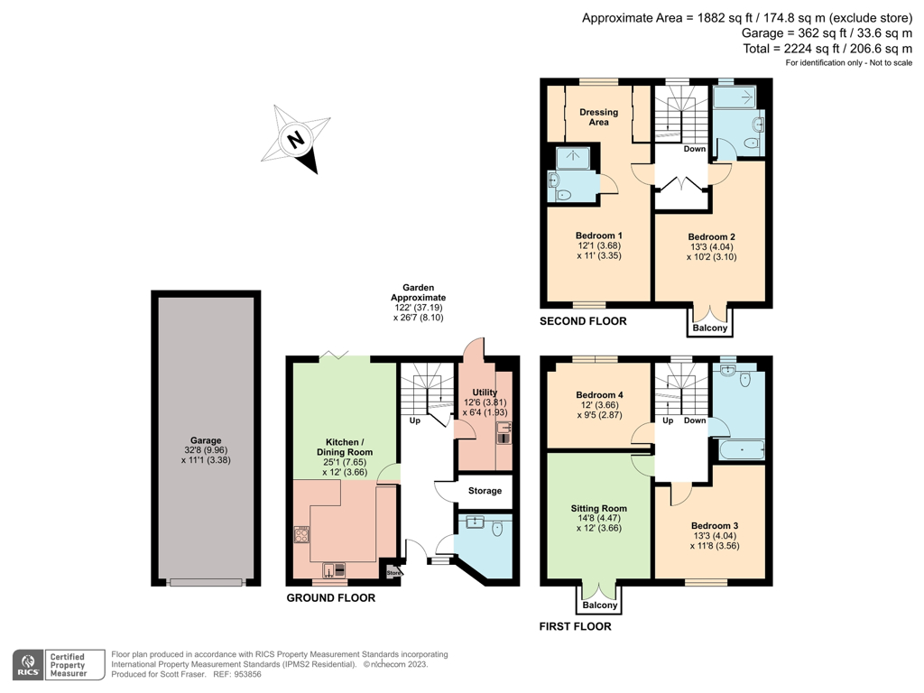 Barton Fields Road, Headington, Oxford OX3, 4 bedroom terraced house