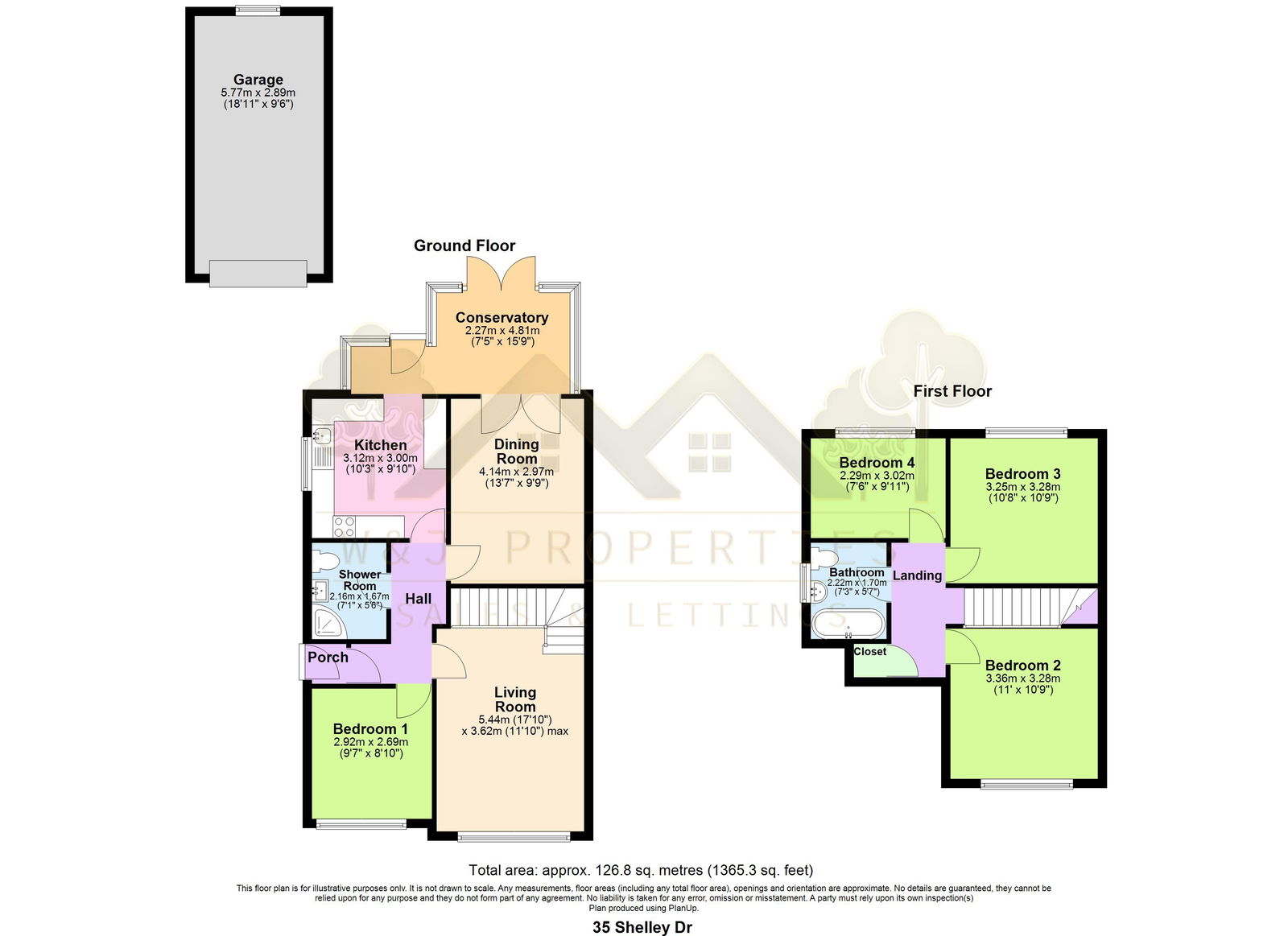35, Shelley Drive, Accrington floorplan