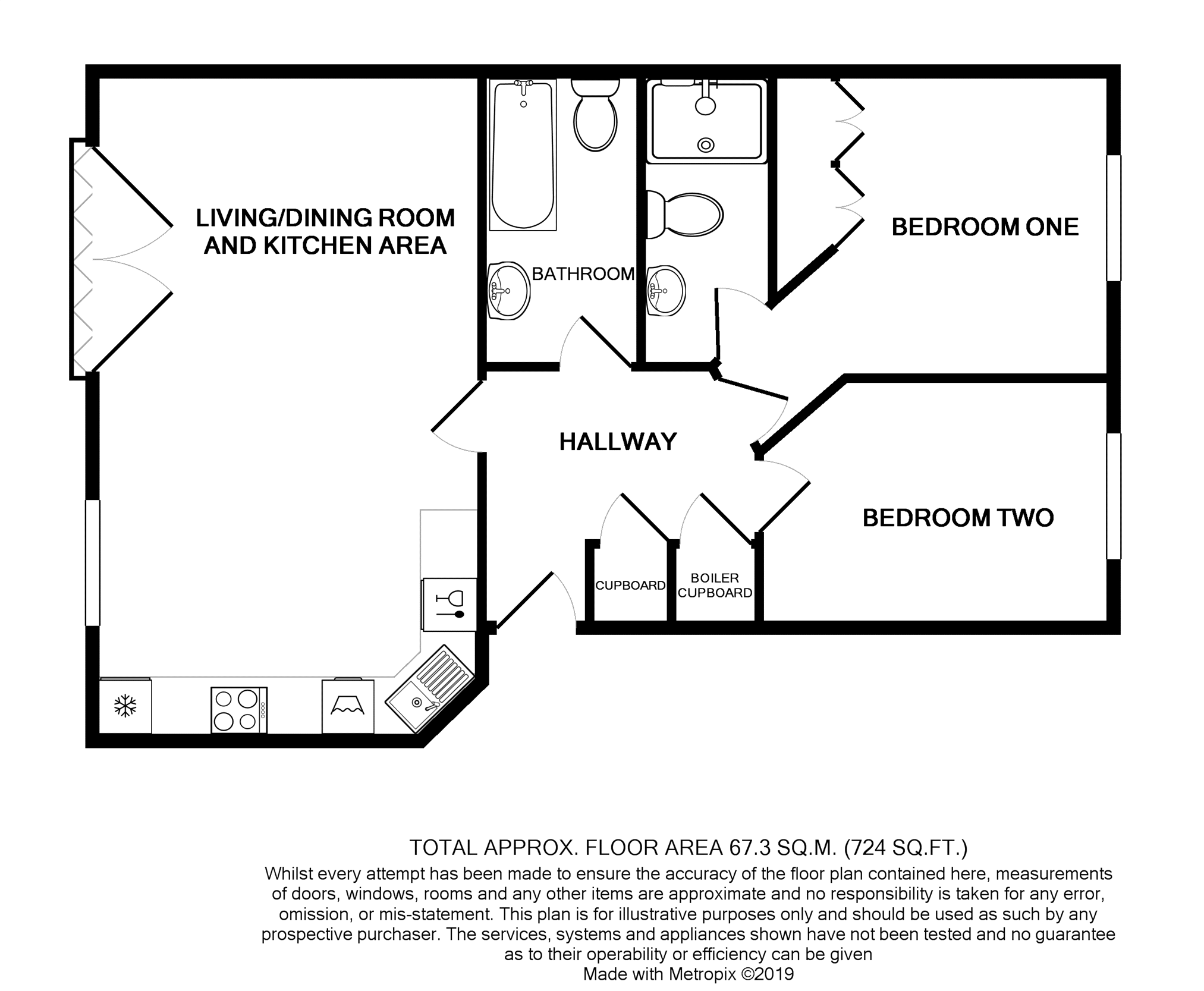 2 Bedrooms Flat to rent in Harrowby Street, Cardiff Bay CF10