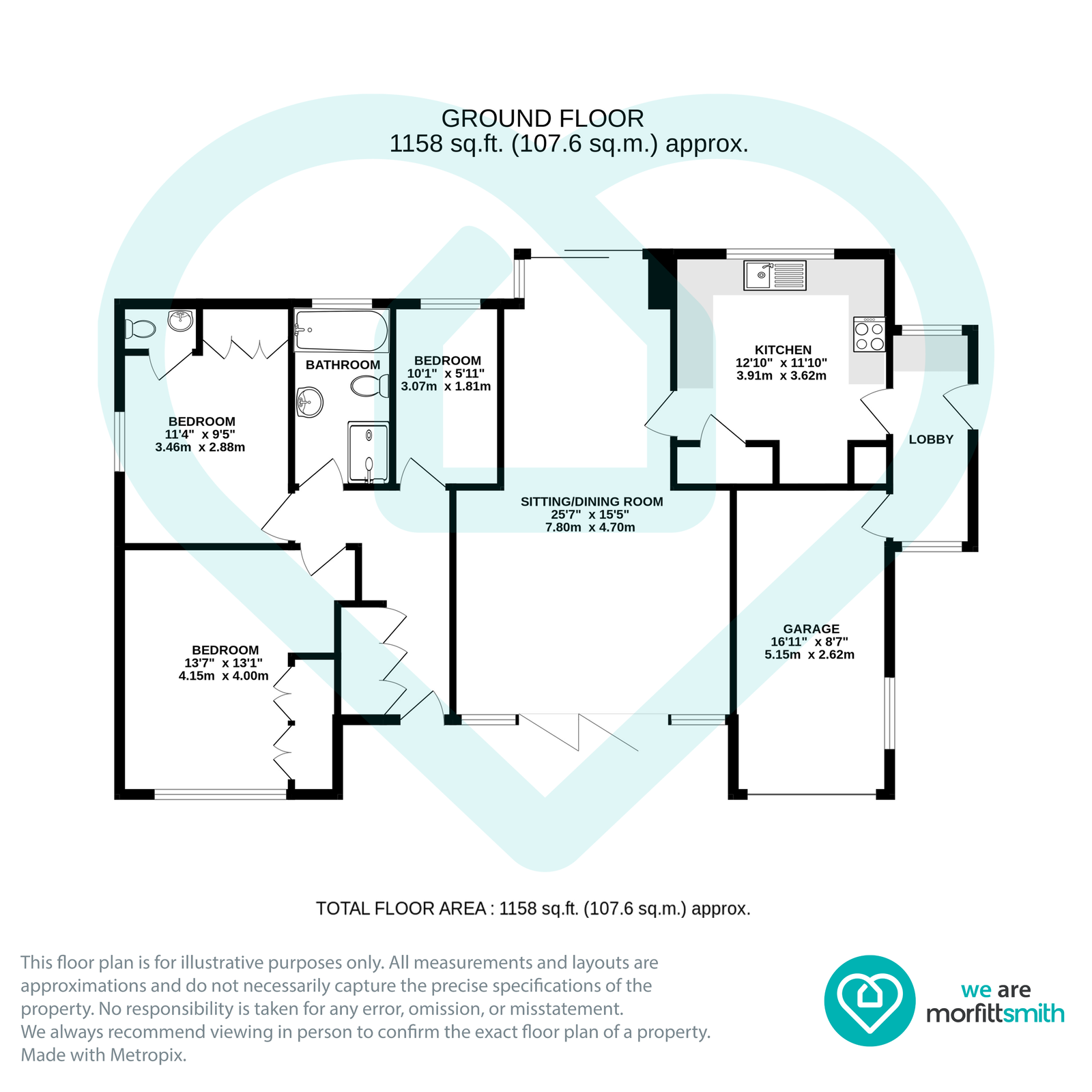 5, Hope Road, Sheffield floorplan