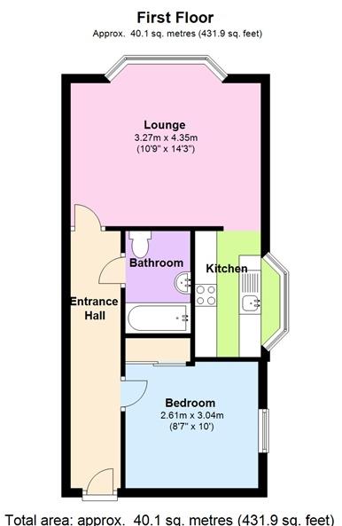 4, Heath House, Middlesex floorplan