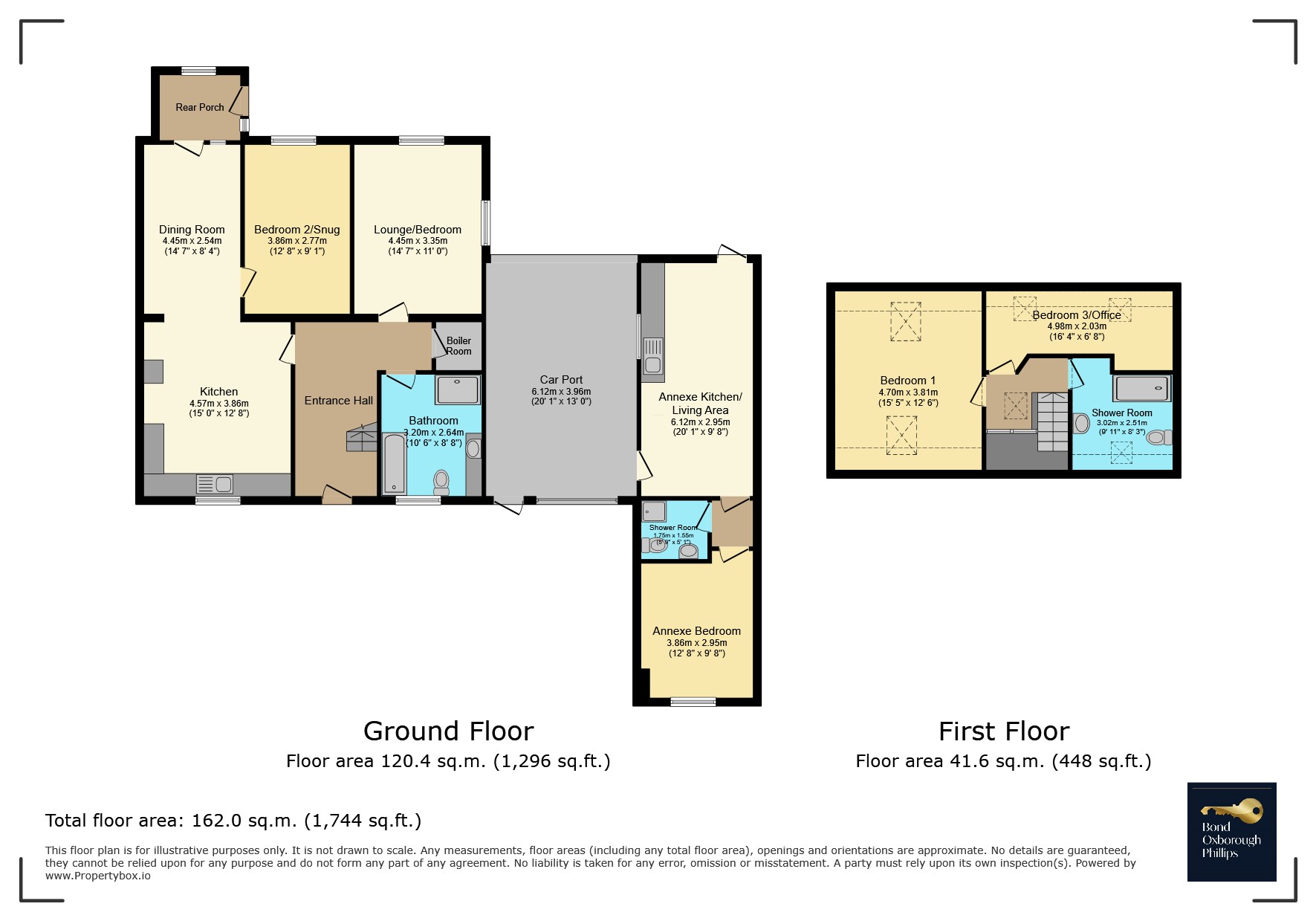 The Lodge & The Old Workshop,, Bickington, Devon floorplan