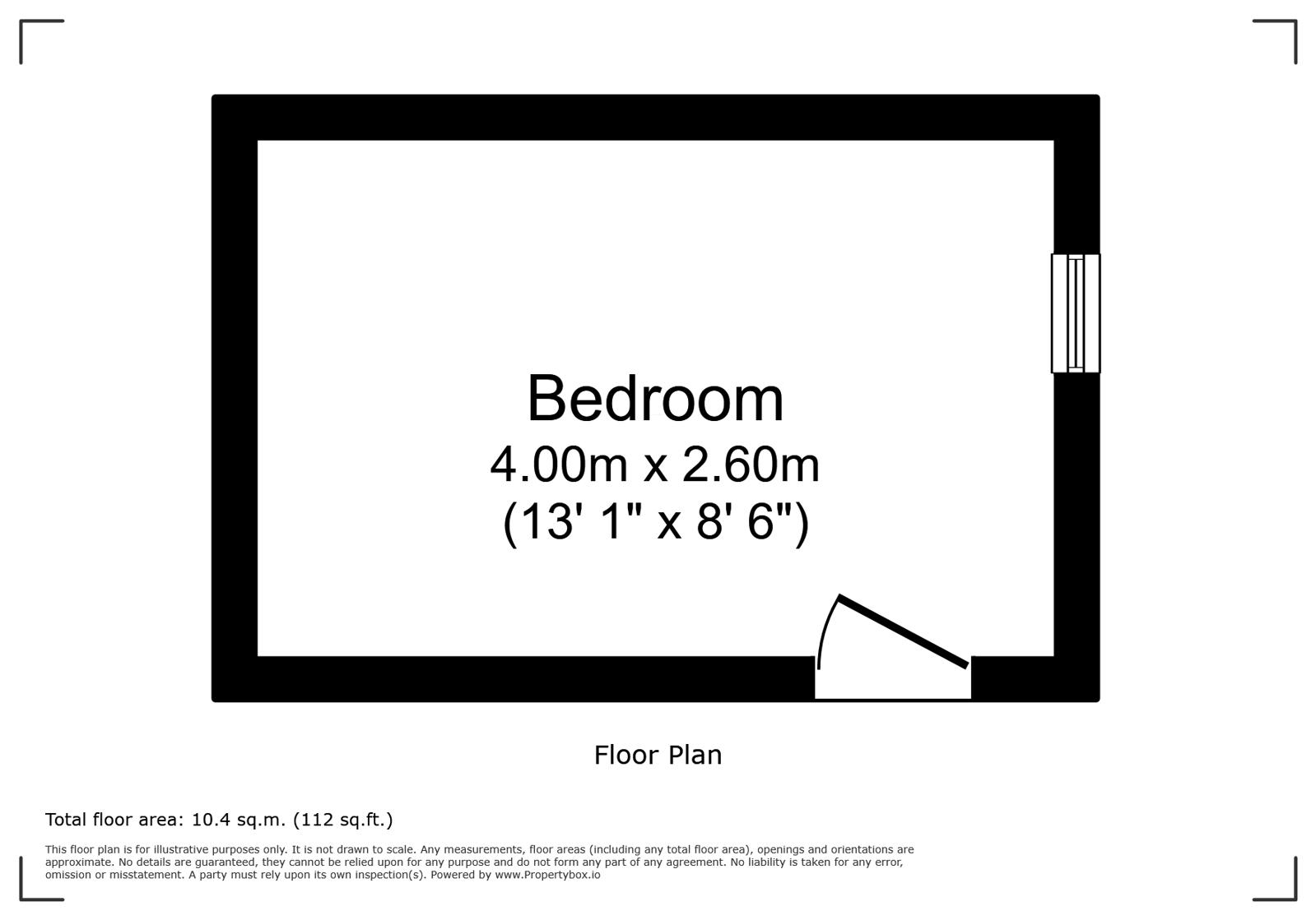 Room 2, 129, Caversham Road, Berkshire floorplan
