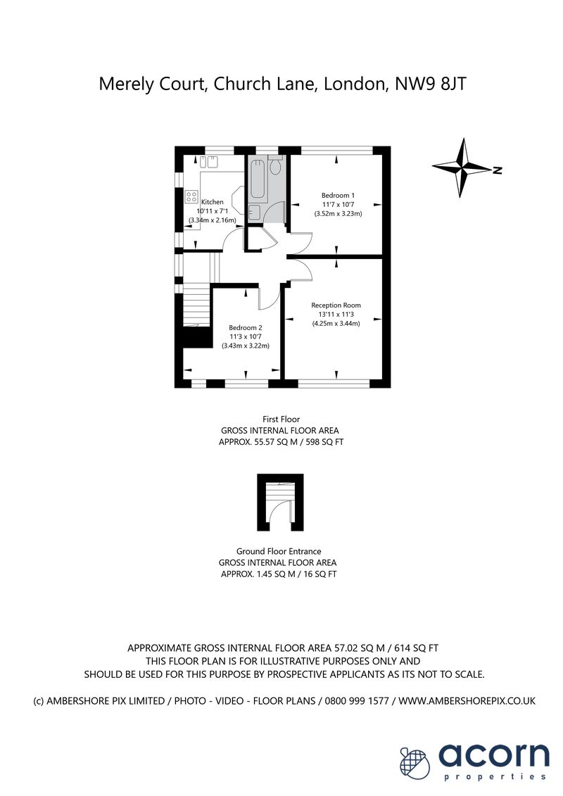22, Merely Court, London floorplan
