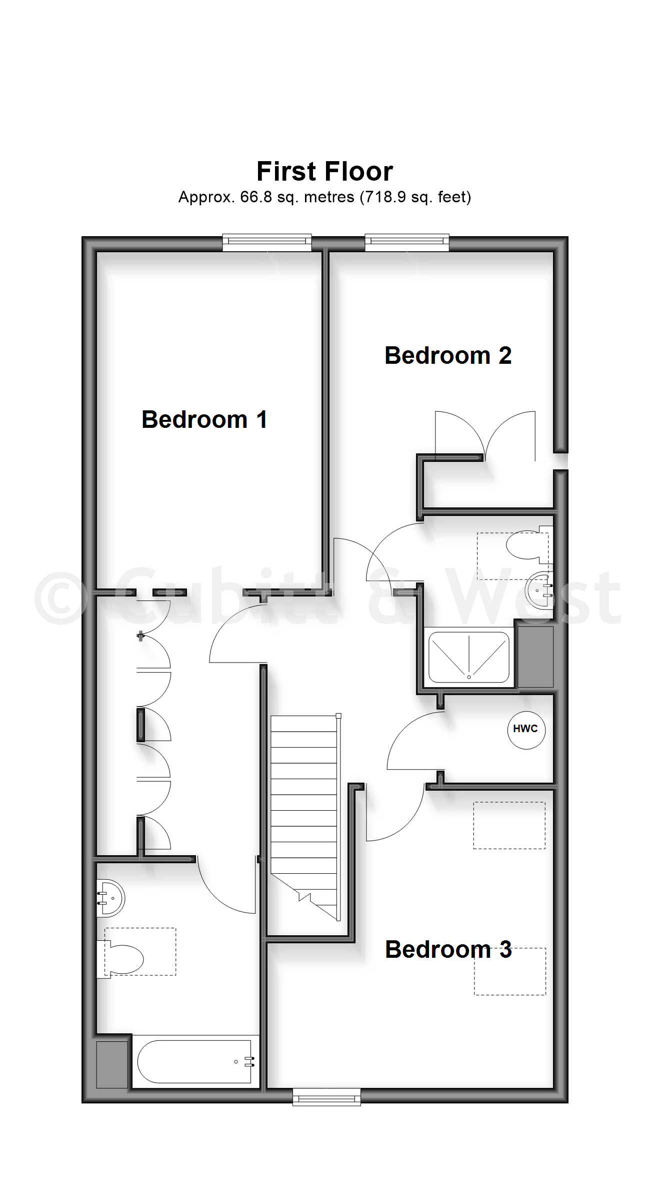 2, Bankside, Epsom floorplan