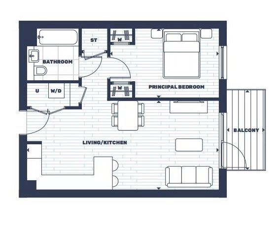 307 Hive House, Verdo, Kew Bridge, London floorplan