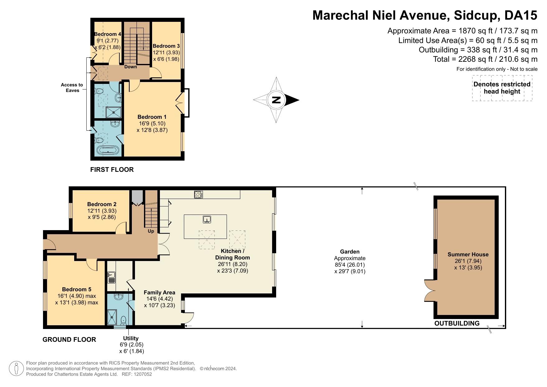 18, Marechal Niel Avenue, Sidcup floorplan