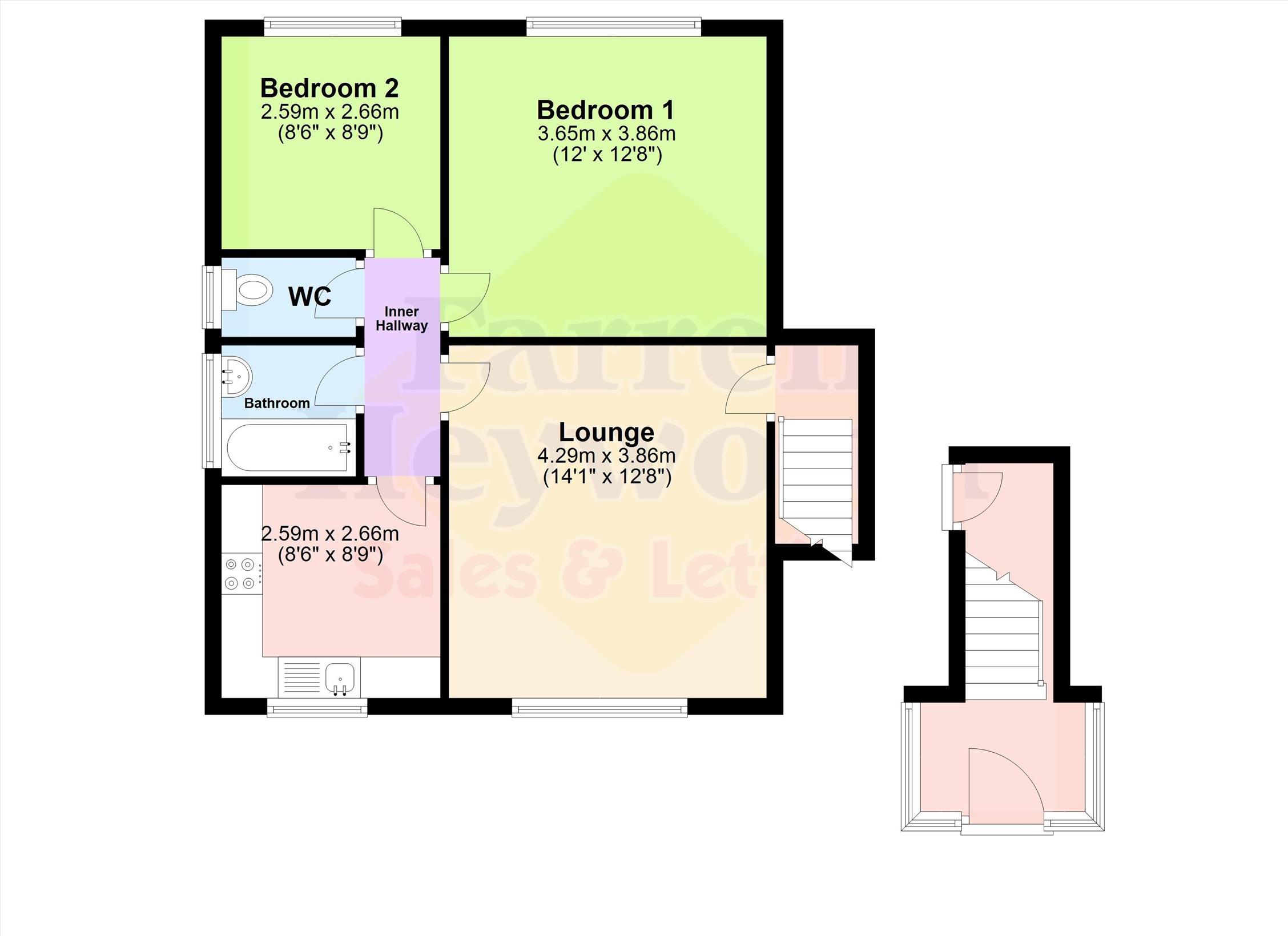 2 Bedrooms Flat for sale in Cop Lane, Preston PR1