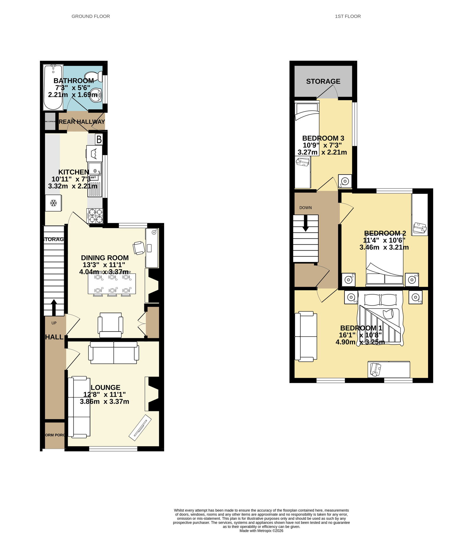 77, Wellingborough Road, Northampton floorplan