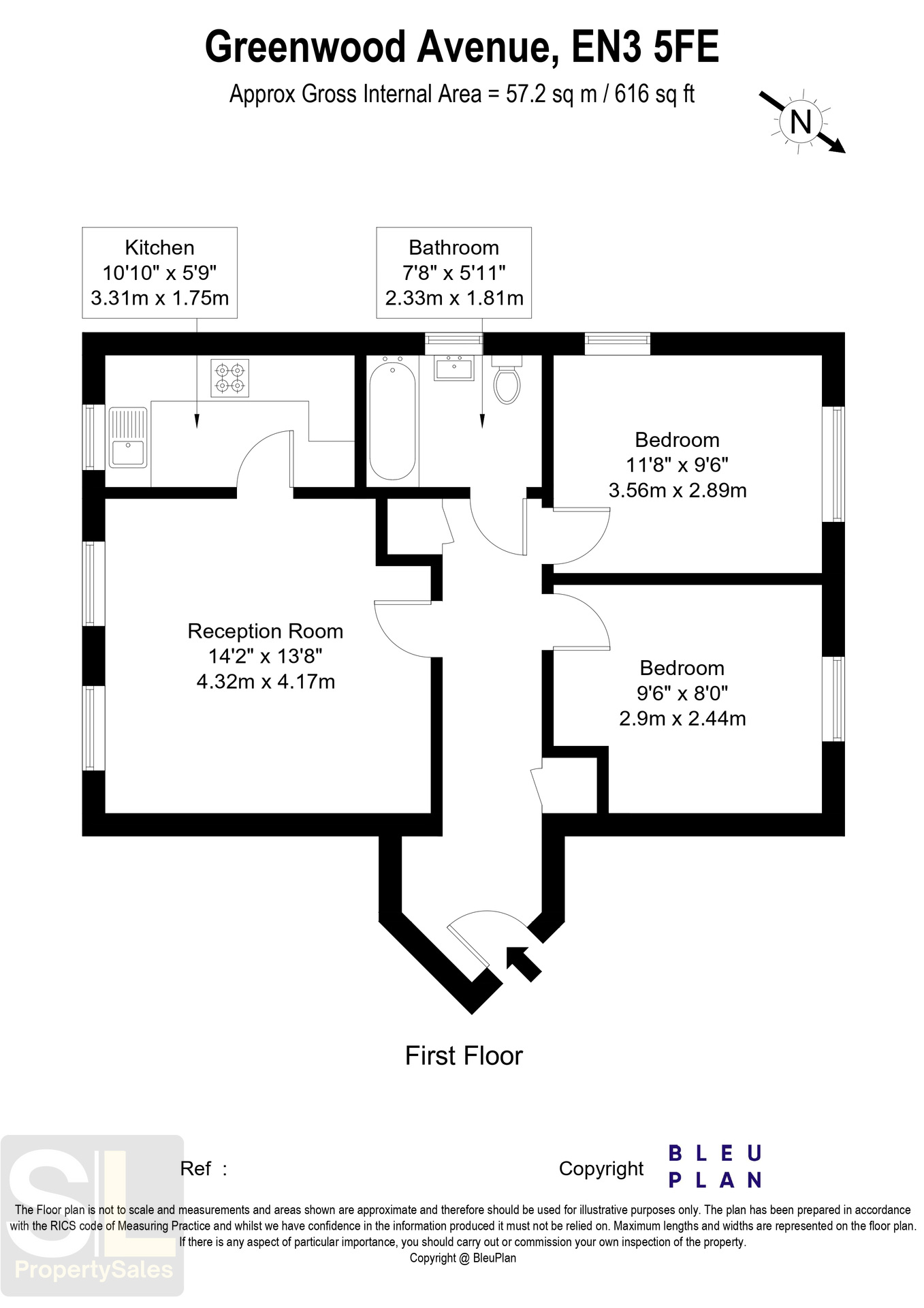 174 Greenwood Avenue, Enfield floorplan