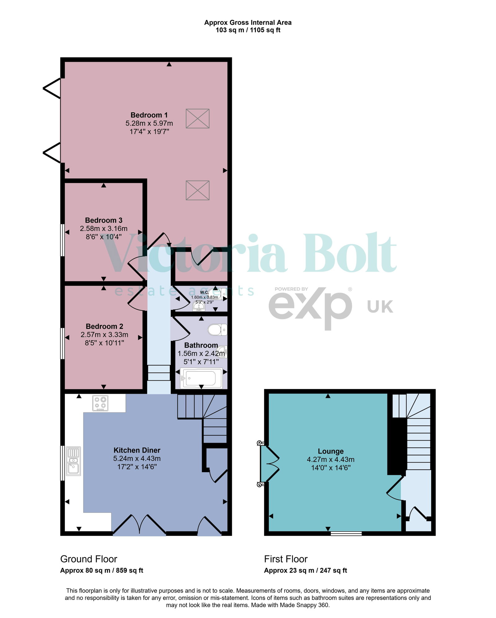 The Granary & Spring Cottage, Plymouth floorplan