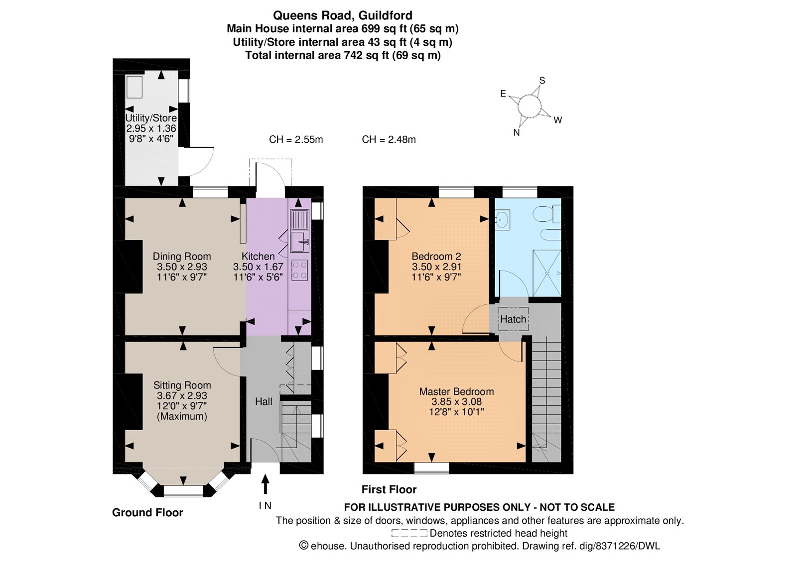 2 Bedrooms Semi-detached house for sale in Queens Road, Guildford GU1