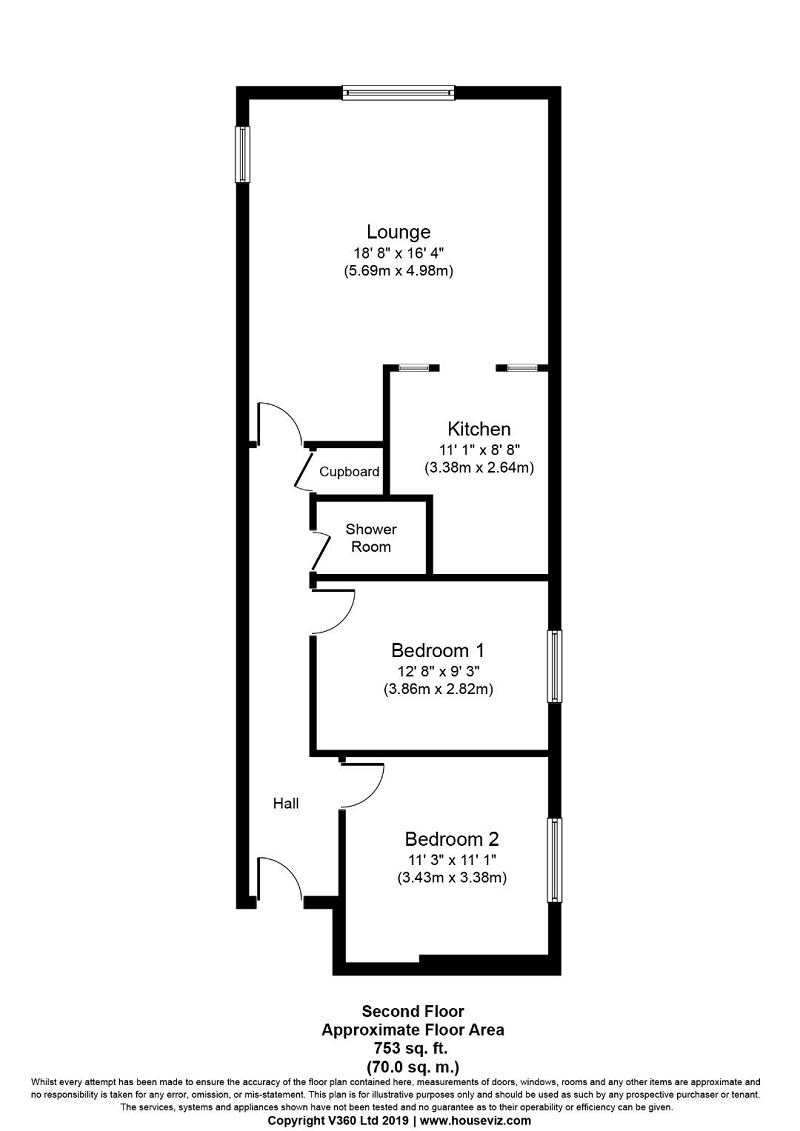 2 Bedrooms Flat for sale in High Street, Rochester ME1