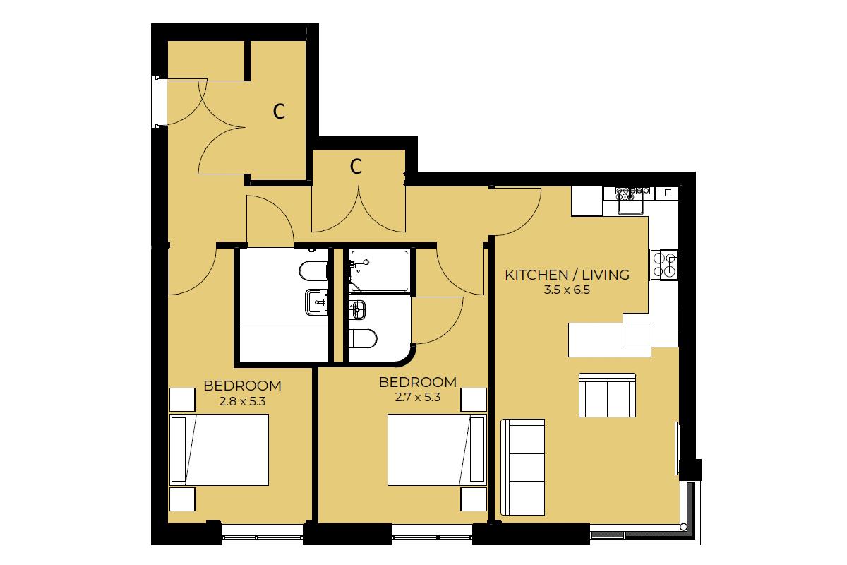 10 Windsor Gardens, Windsor Road, Penarth floorplan