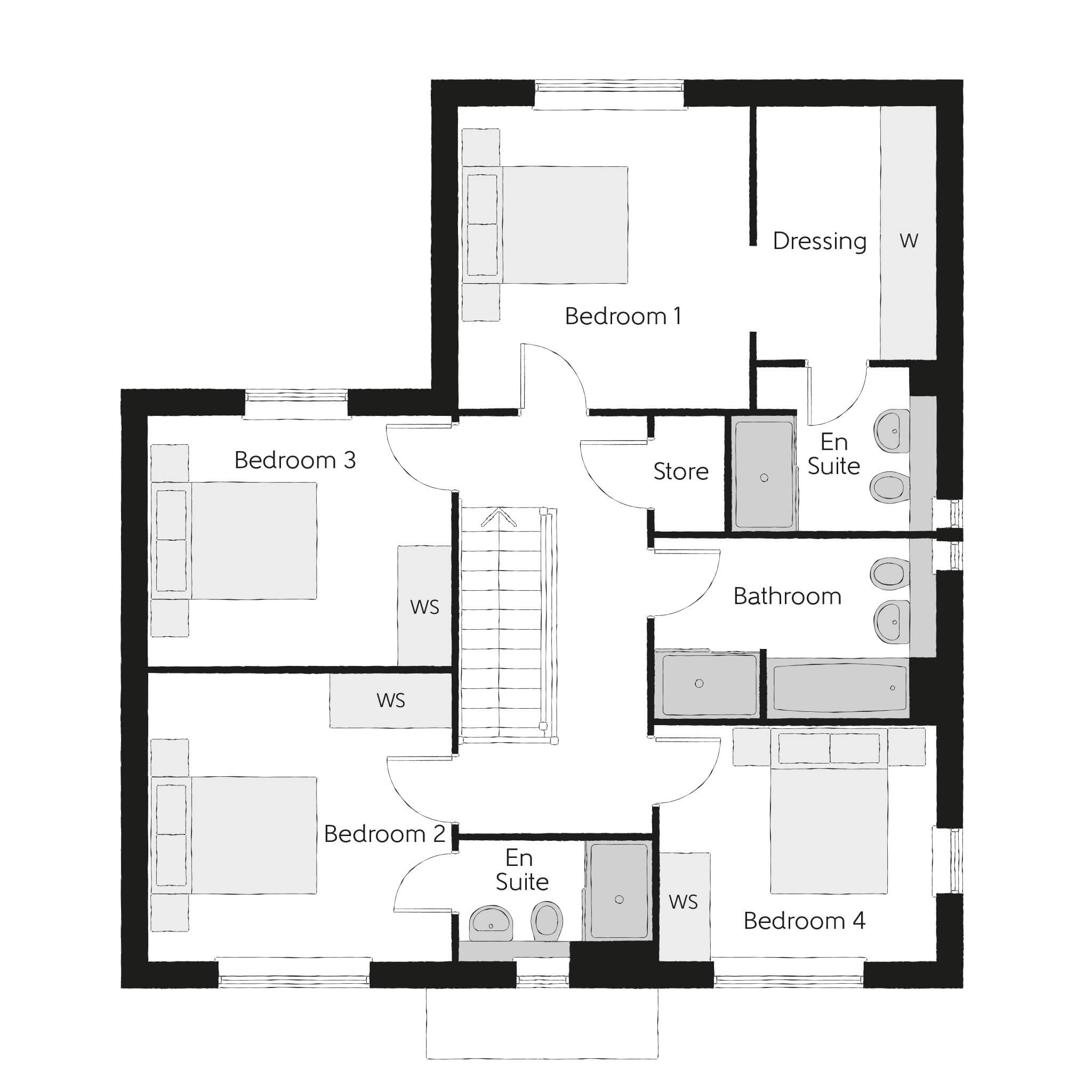 45, 40 Redding Road, Leighton Buzzard floorplan